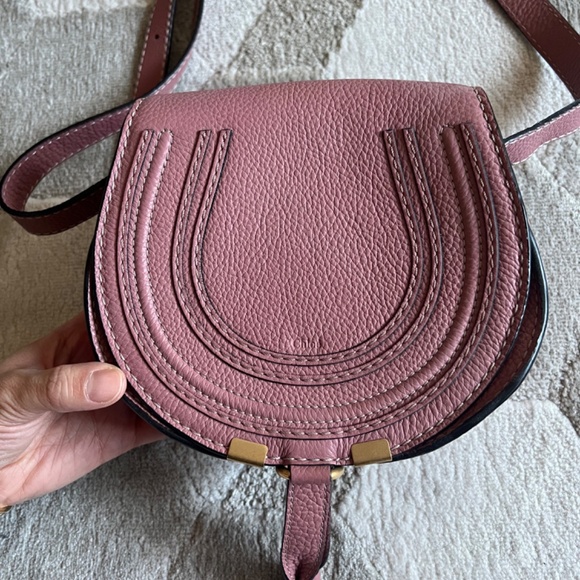 Chloé Marcie leather crossbody bag Small Size - Picture 2 of 10
